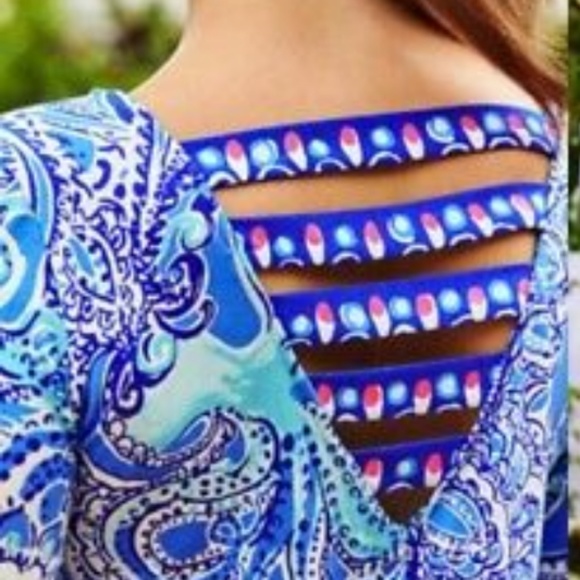 Lilly Pulitzer Ophelia Dress Coastal Blue - Picture 4 of 5